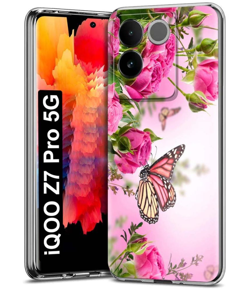     			Fashionury Multicolor Printed Back Cover Silicon Compatible For iQOO Z7 Pro 5G ( Pack of 1 )