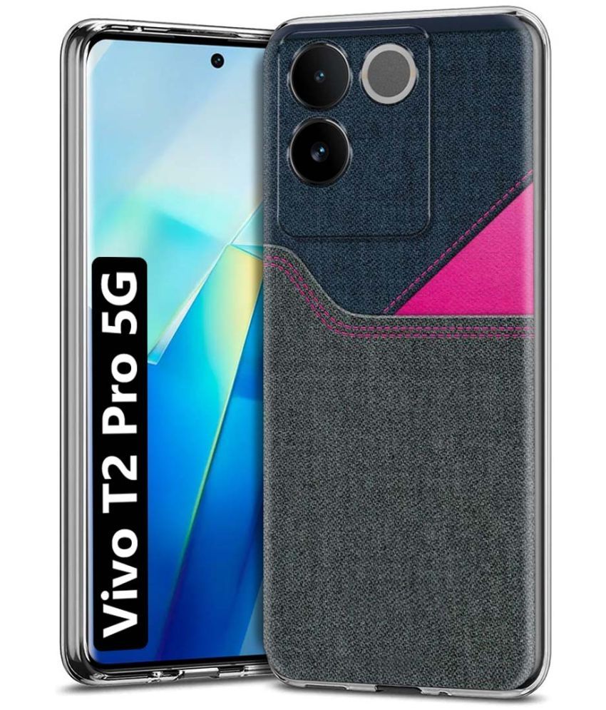     			Fashionury Multicolor Printed Back Cover Silicon Compatible For Vivo T2 Pro 5G ( Pack of 1 )