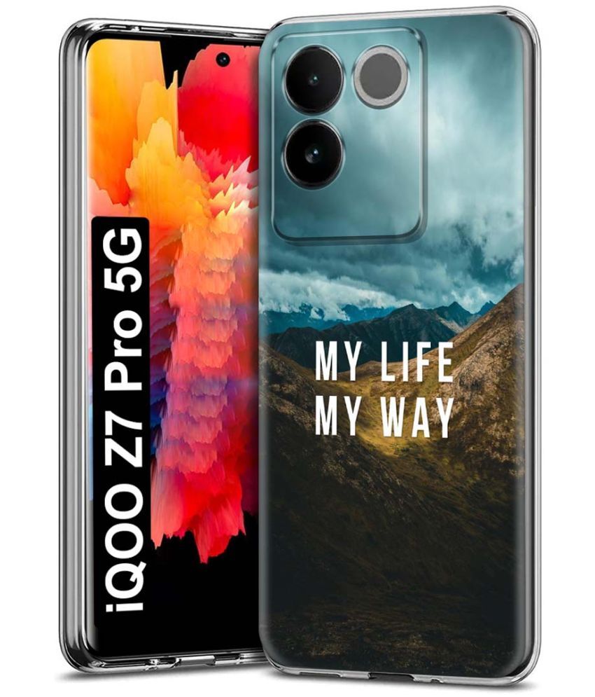     			Fashionury Multicolor Printed Back Cover Silicon Compatible For iQOO Z7 Pro 5G ( Pack of 1 )