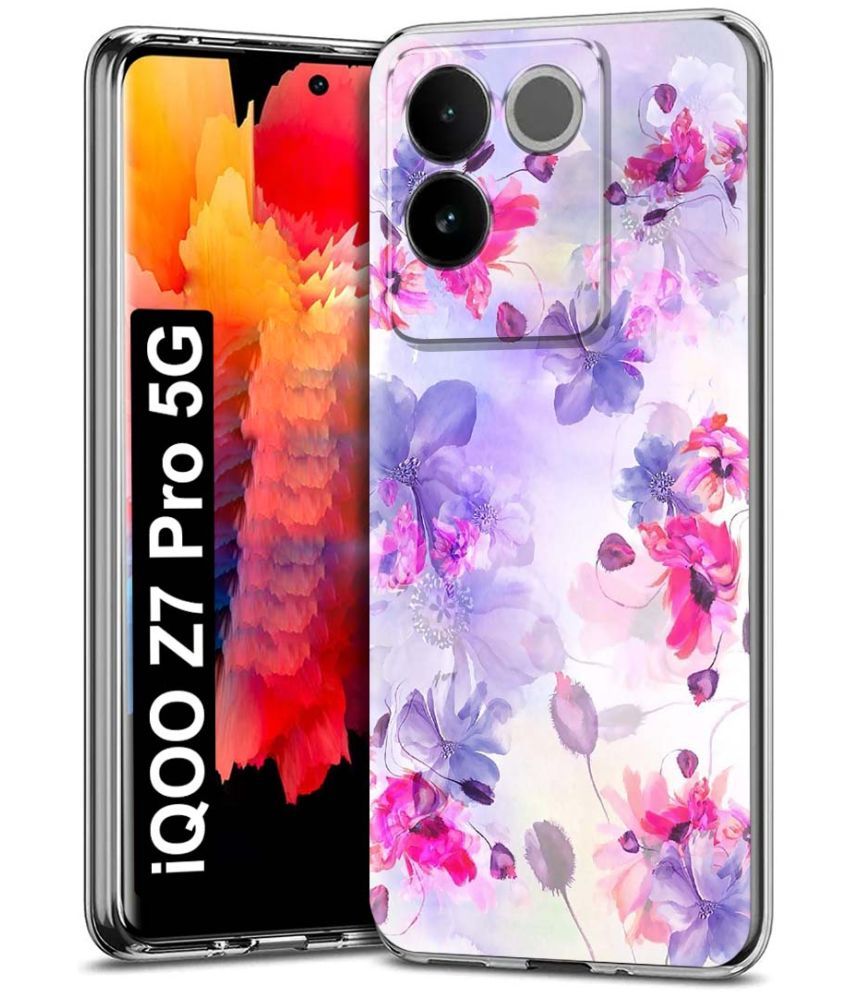     			Fashionury Multicolor Printed Back Cover Silicon Compatible For iQOO Z7 Pro 5G ( Pack of 1 )