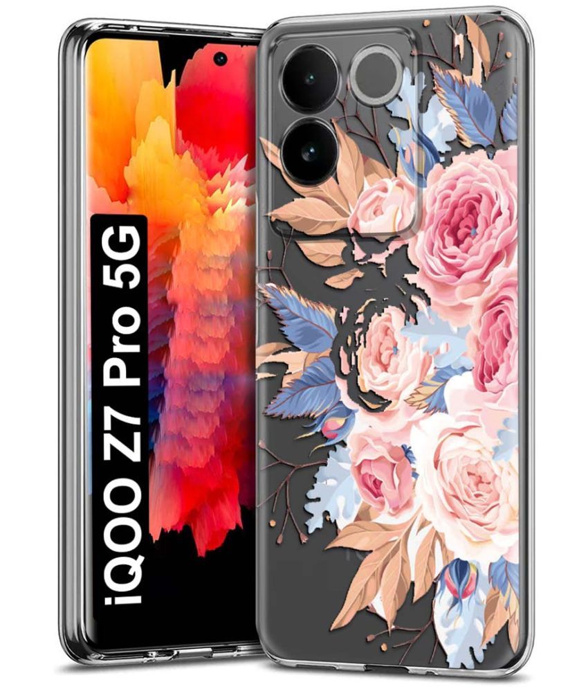     			Fashionury Multicolor Printed Back Cover Silicon Compatible For iQOO Z7 Pro 5G ( Pack of 1 )