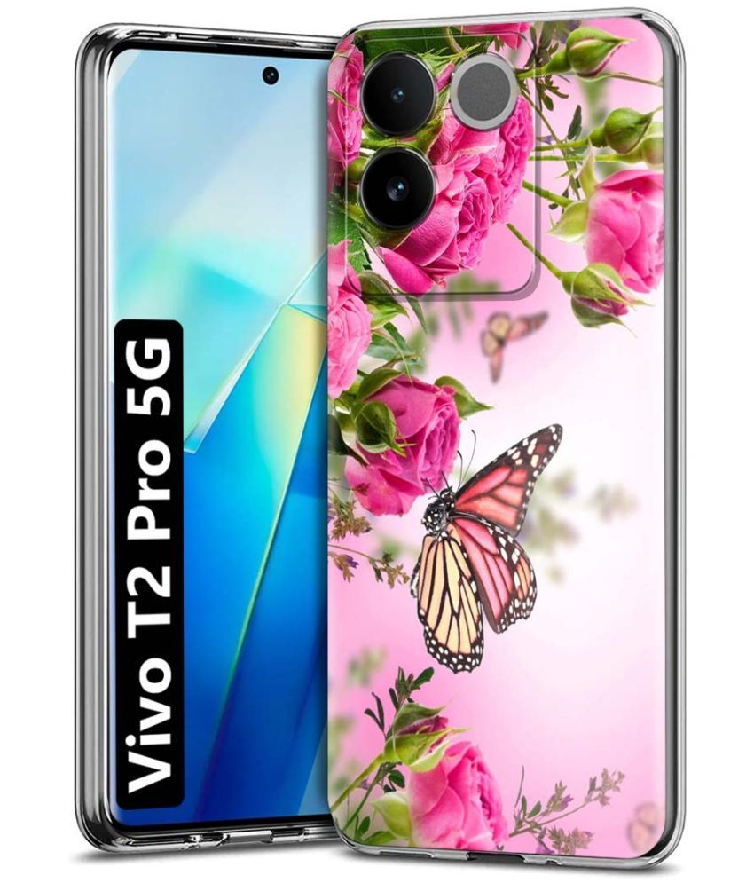     			Fashionury Multicolor Printed Back Cover Silicon Compatible For Vivo T2 Pro 5G ( Pack of 1 )