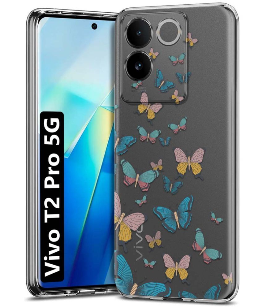     			Fashionury Multicolor Printed Back Cover Silicon Compatible For Vivo T2 Pro 5G ( Pack of 1 )