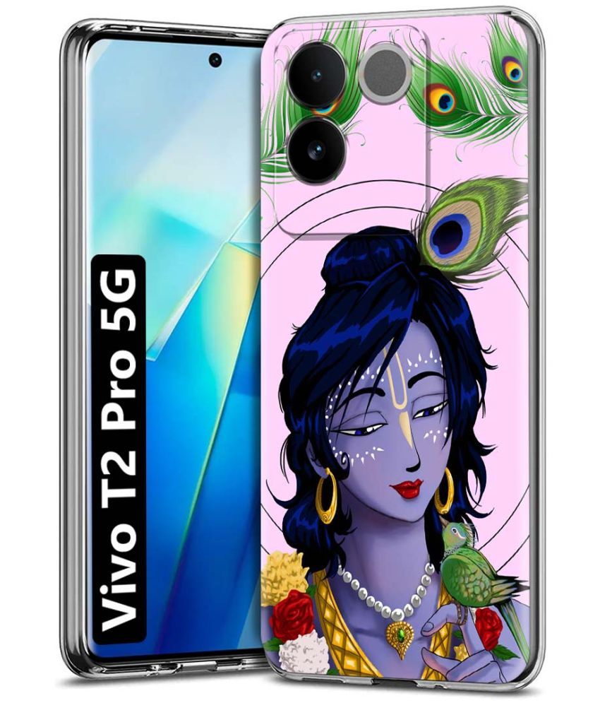     			Fashionury Multicolor Printed Back Cover Silicon Compatible For Vivo T2 Pro 5G ( Pack of 1 )