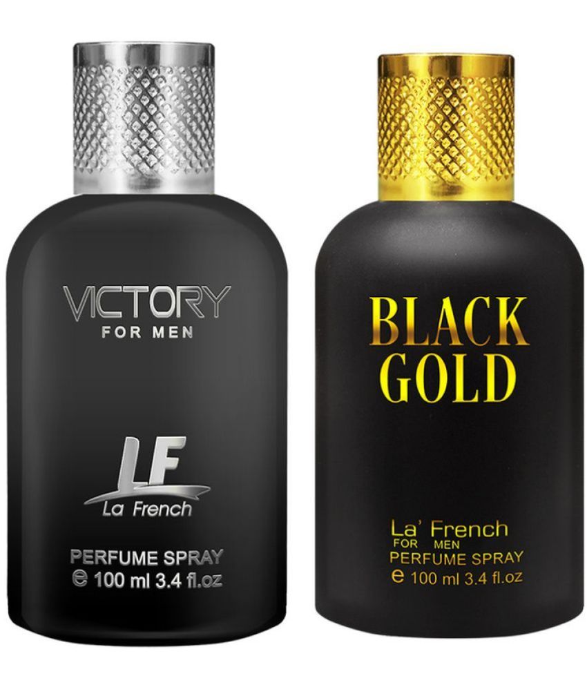     			LA FRENCH Black Gold & Victory Deodorant Spray & Perfume For Men 200 ( Pack of 2 )