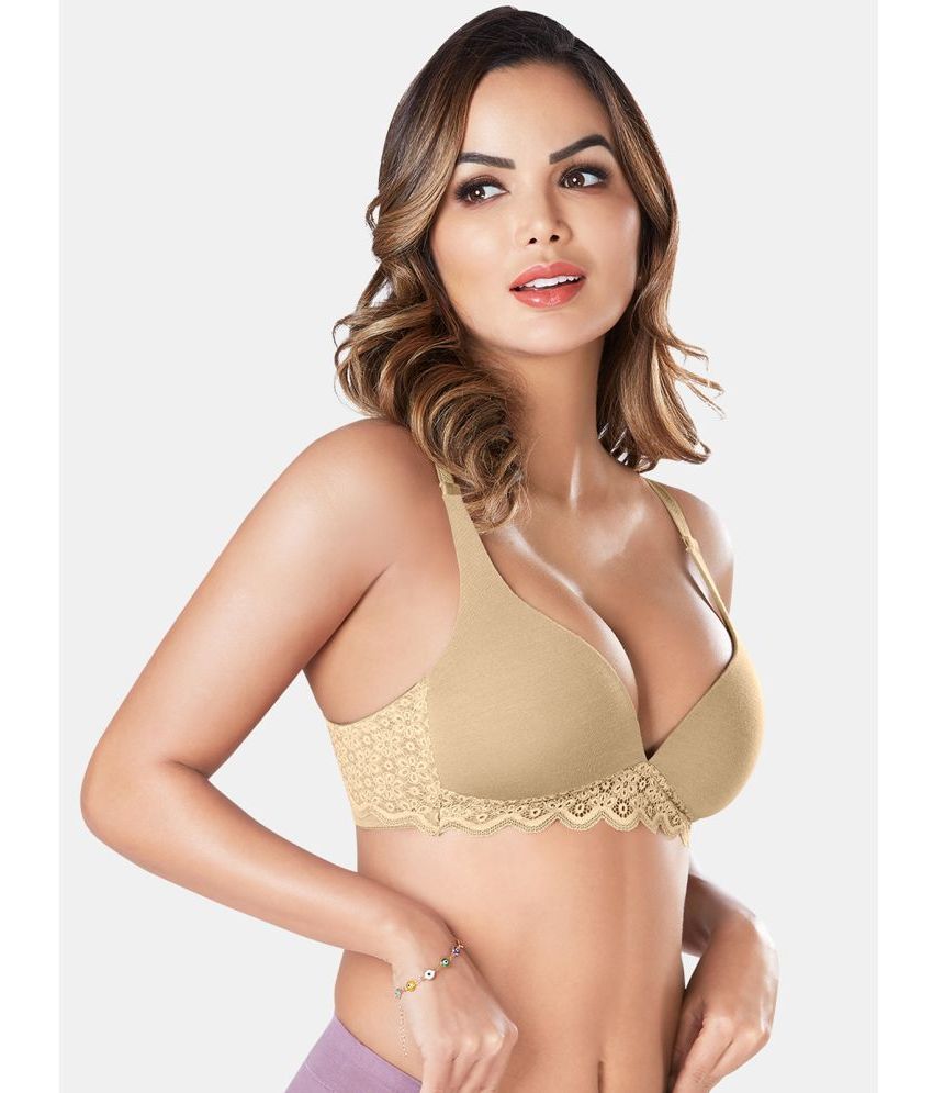     			Sonari Modal Lightly Padded Women's Plunge Bra ( Beige ) victoriaskin