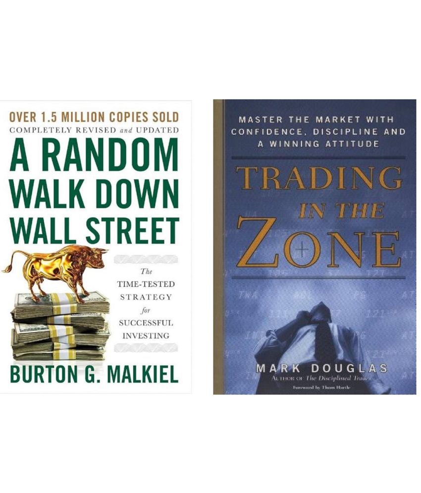    			( Combo Of 2 Pack ) A Random Walk Down Wall Street & Trading In The Zone , English  Paperbck