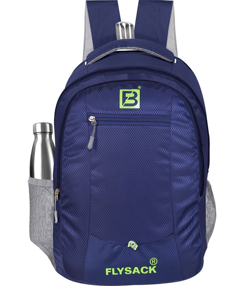     			FLYSACK Blue PU Backpack ( 40 Ltrs )