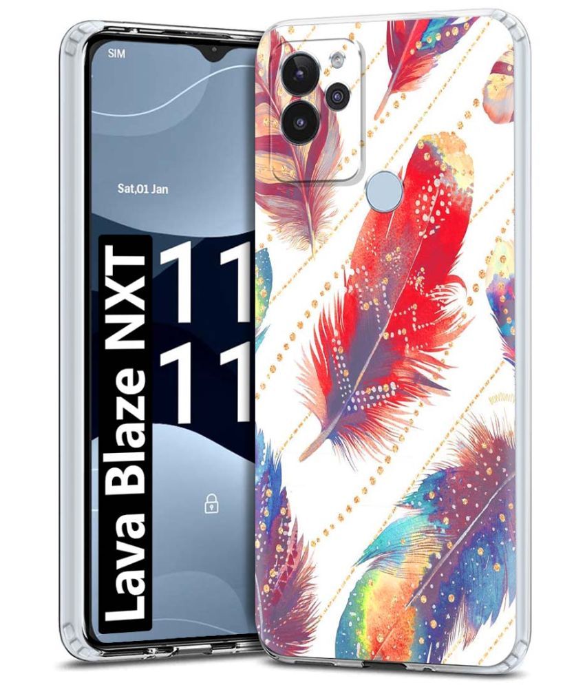     			Fashionury Multicolor Printed Back Cover Silicon Compatible For Lava Blaze Nxt ( Pack of 1 )