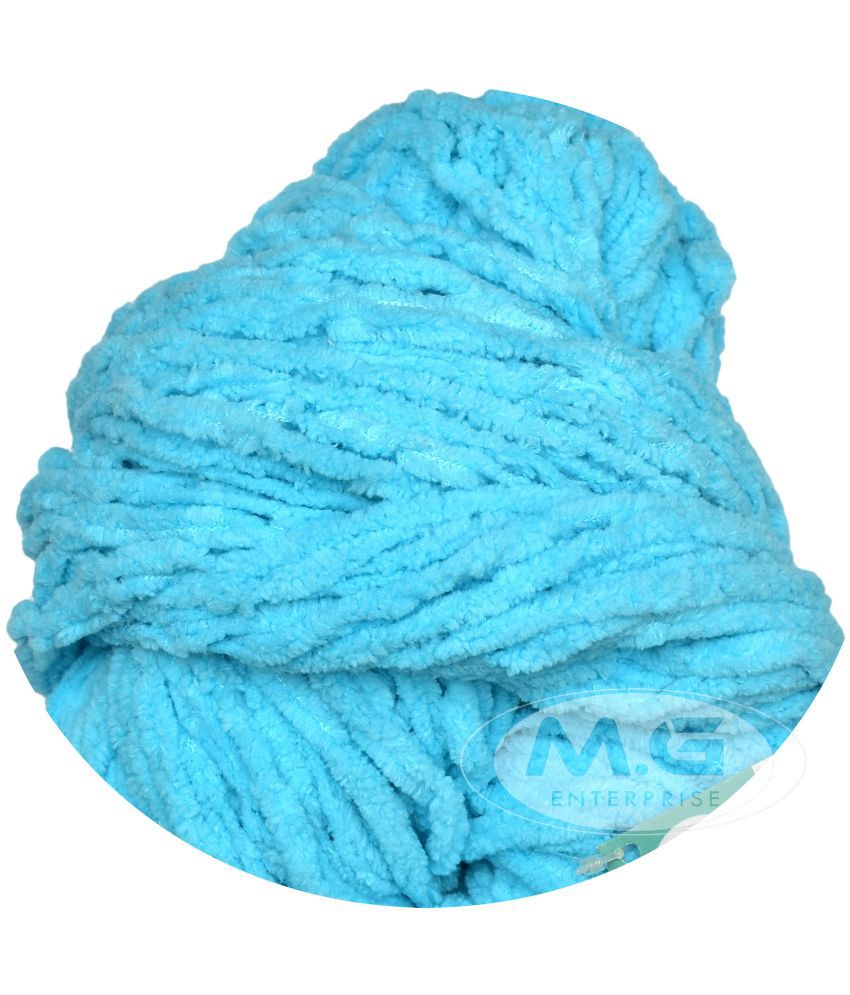     			Ganga Knitting Yarn Thick Chunky Wool, VT Aqua Blue 500 gm Best Used with Knitting Needles, Crochet Needles Wool Yarn for Knitting - cdh