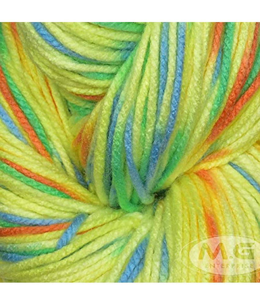     			Ganga Knitting Yarn Thick Chunky Wool, Motu Lemon 200 gm Best Used with Knitting Needles, Crochet Needles Wool Yarn for Knitting. by Ganga