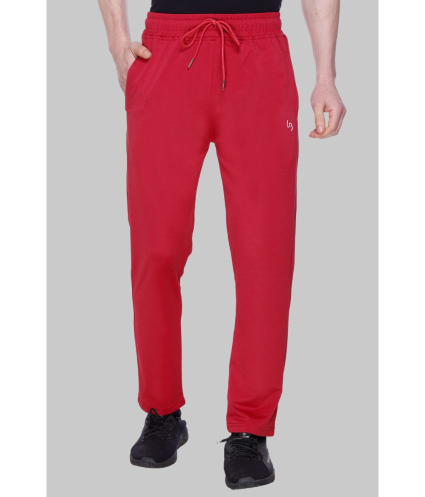     			LEEBONEE Maroon Polyester Blend Men's Trackpants ( Pack of 1 )