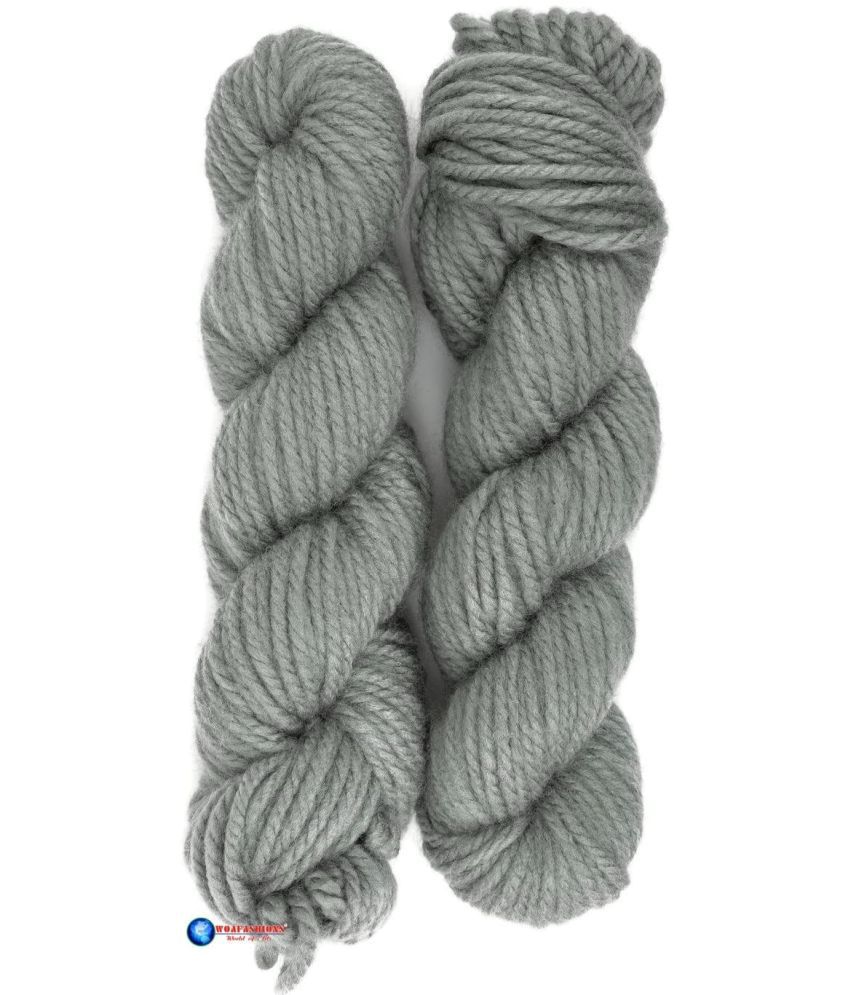     			NTGS Ganga Knitting Yarn Thick Chunky Wool, Motu Steel Grey 400 gm Best Used with Knitting Needles, Crochet Needles Wool Yarn for Knitting. by Ganga