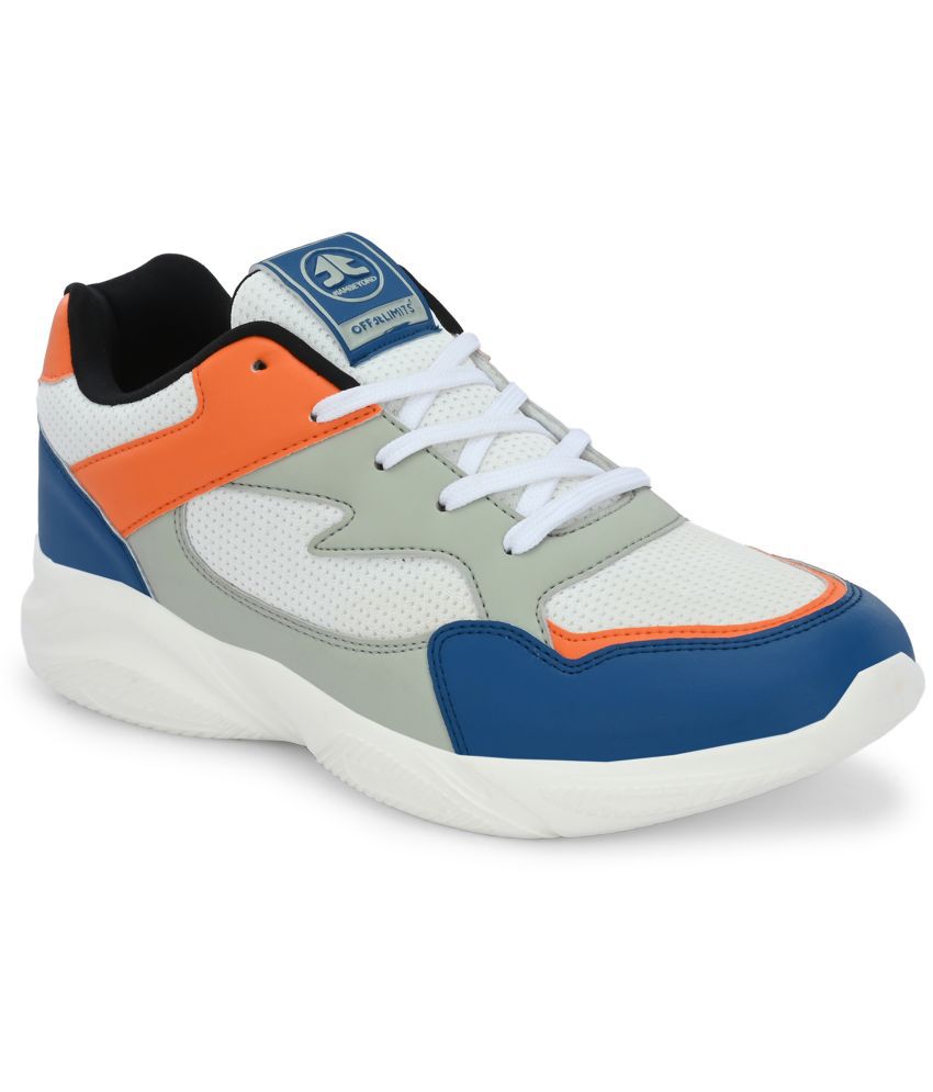     			OFF LIMITS ROGER White Men's Sports Running Shoes