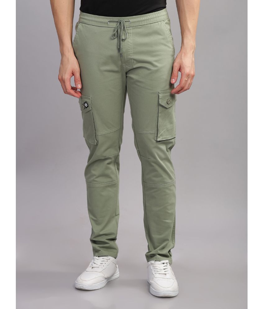     			Paul Street Slim Flat Men's Cargos - Green ( Pack of 1 )