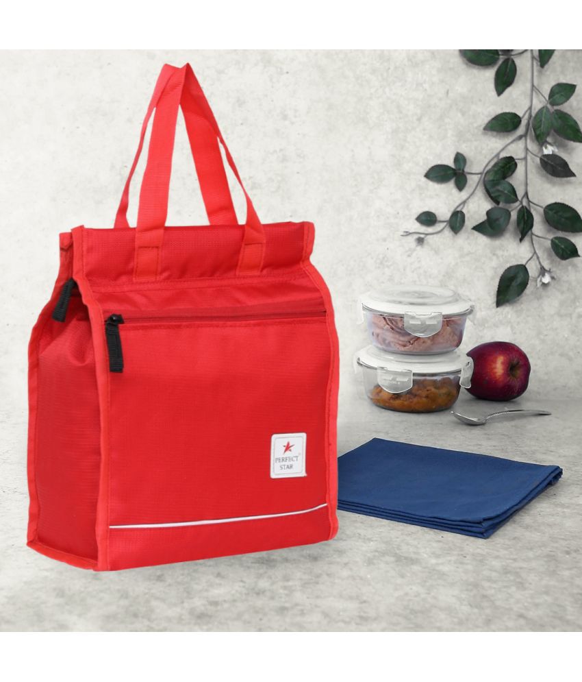     			Perfect Star Red Polyester Lunch Bag Pack of 1