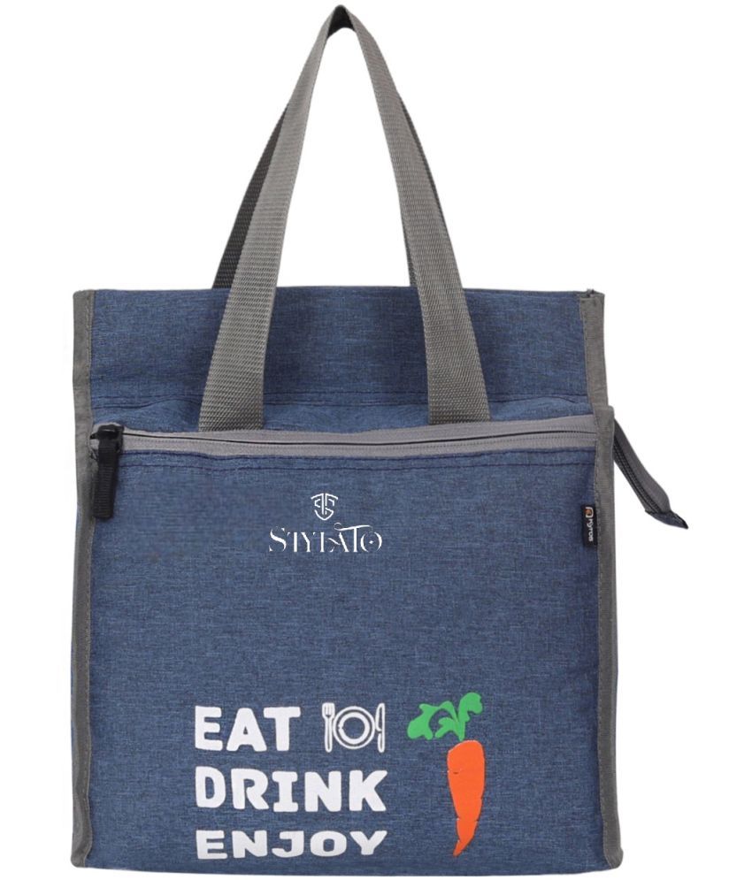     			STYLATO Blue Polyester Lunch Bag Pack of 1