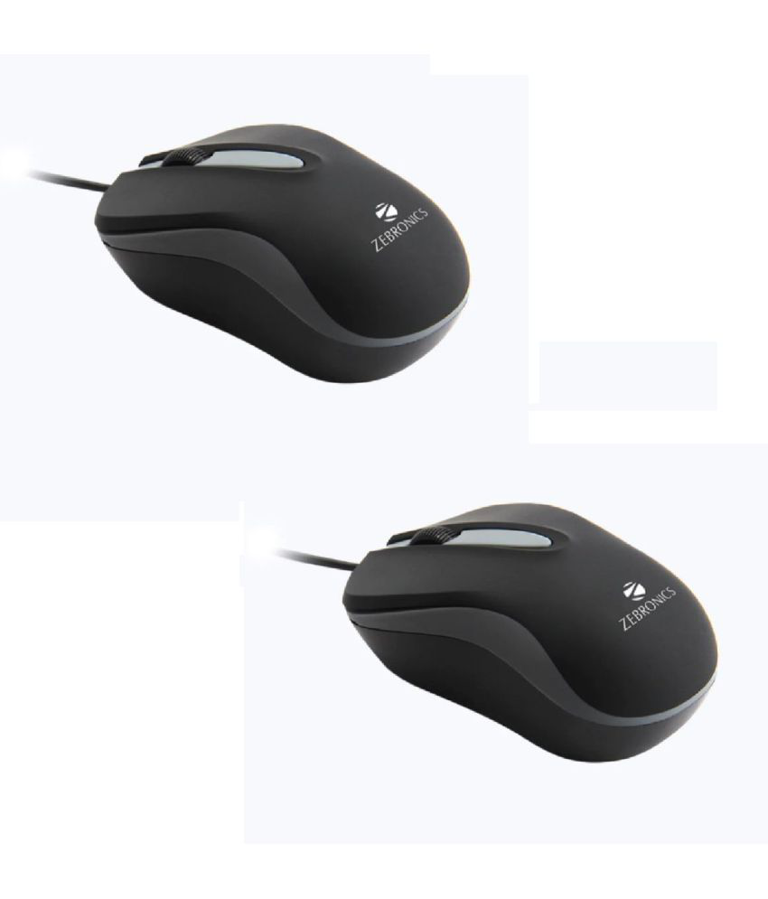     			Zebronics Zeb-Wing Pack OF 2 Wired Mouse