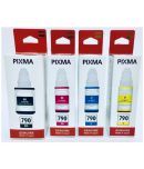 TEQUO GI790 INK For G3012 Multicolor Pack of 4 Cartridge for Inkjet Printers G1000,G1010,G1100,G2000,G2002,G2010,G2012,G2100,G3000,G3010,G3012,G3100,G4000