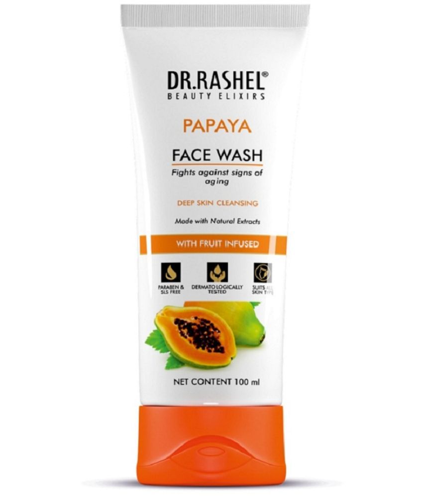     			DR.RASHEL Papaya Face Wash Hydrating Dirt & Oil Remover For Brightening Skin (100ml).