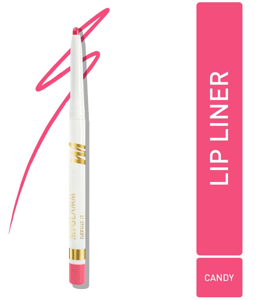     			MYGLAMM Define It Lip Liner Pencil - Candy (Pink) Pink 5