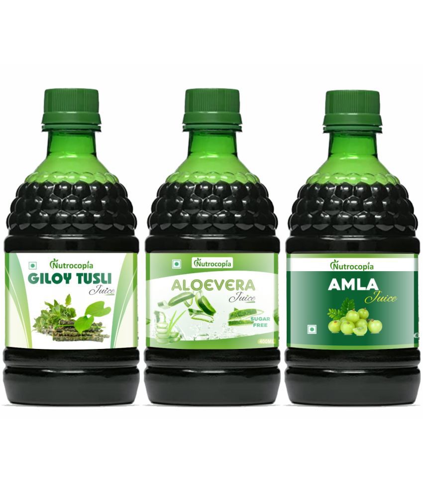     			NUTROCOPIA  Giloy, Aloevera & Amla  Vegetable Juice 1200 ml Pack of 3