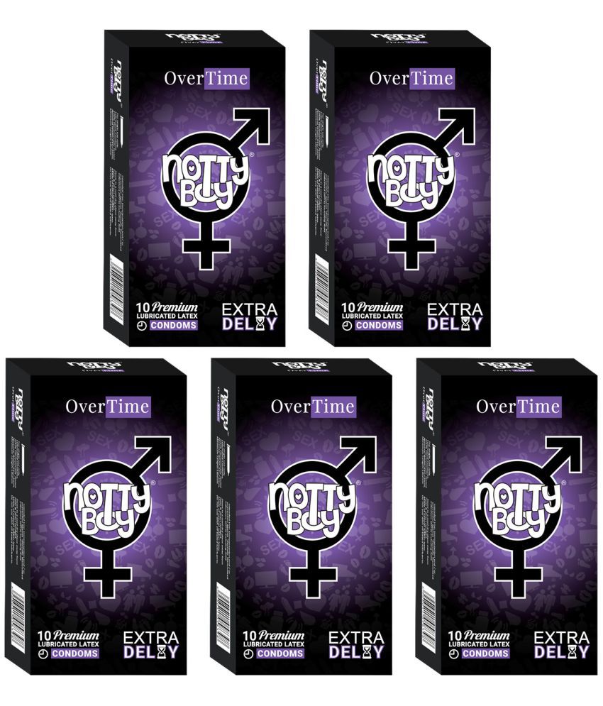     			NottyBoy Extra Time, Long Lasting, Pleasure Pack Condoms - 50 Units