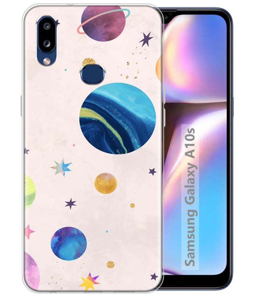     			Fashionury Multicolor Printed Back Cover Silicon Compatible For Samsung Galaxy A10s ( Pack of 1 )