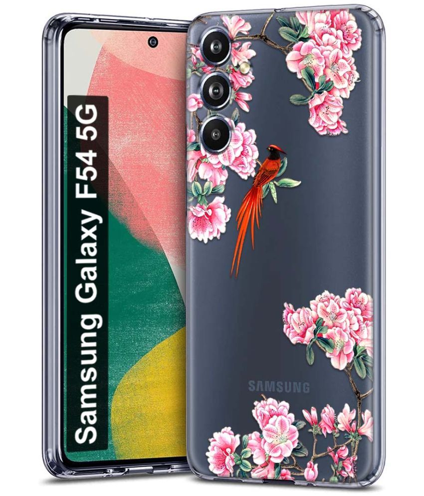     			Fashionury Multicolor Printed Back Cover Silicon Compatible For Samsung Galaxy F54 5G ( Pack of 1 )