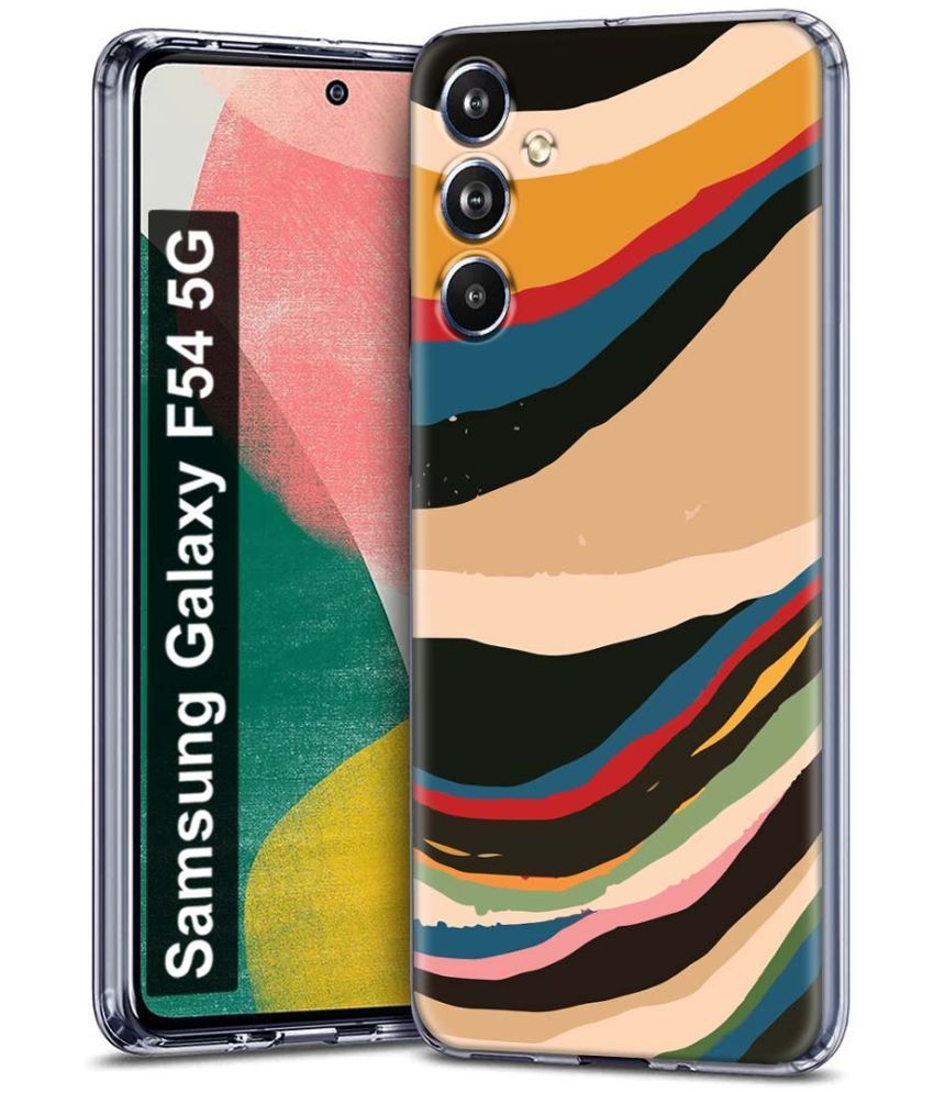     			Fashionury Multicolor Printed Back Cover Silicon Compatible For Samsung Galaxy F54 5G ( Pack of 1 )