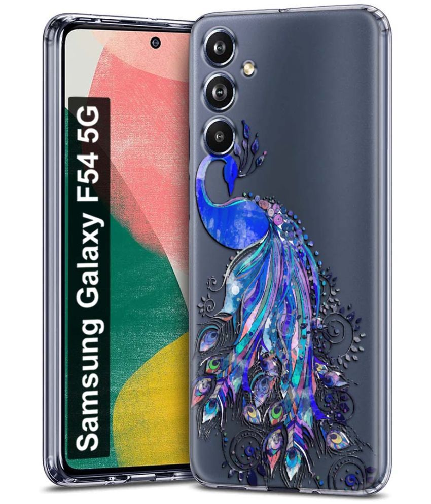     			Fashionury Multicolor Printed Back Cover Silicon Compatible For Samsung Galaxy F54 5G ( Pack of 1 )