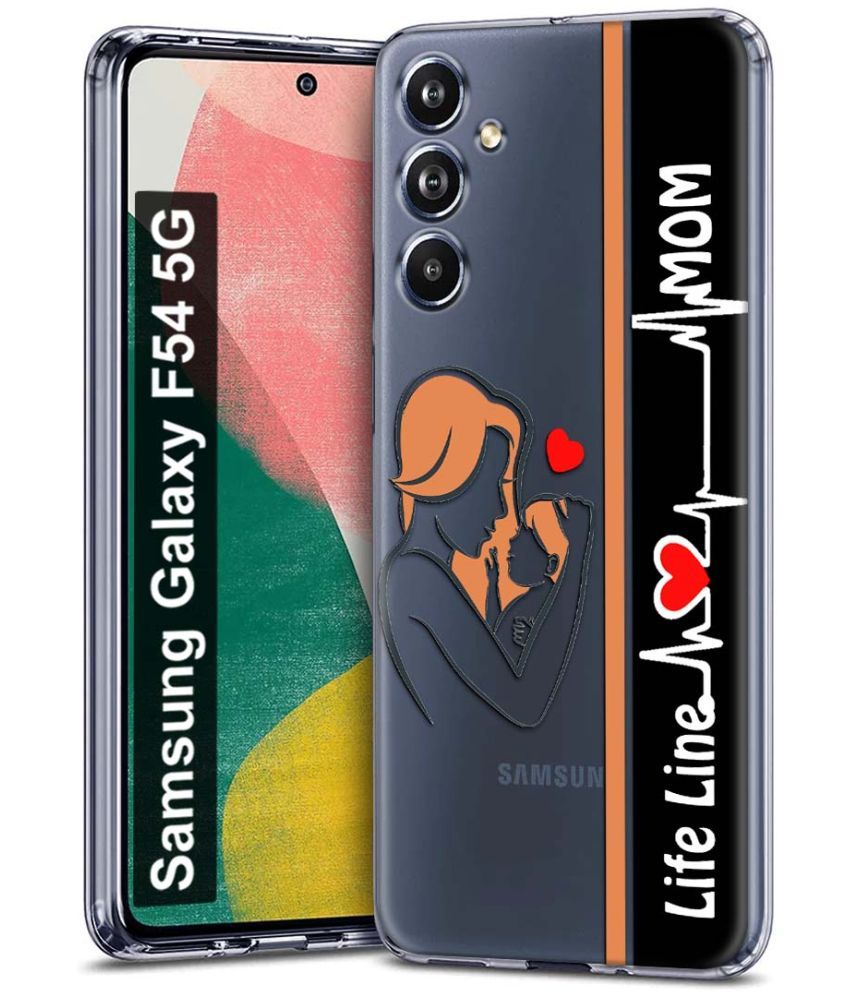     			Fashionury Multicolor Printed Back Cover Silicon Compatible For Samsung Galaxy F54 5G ( Pack of 1 )