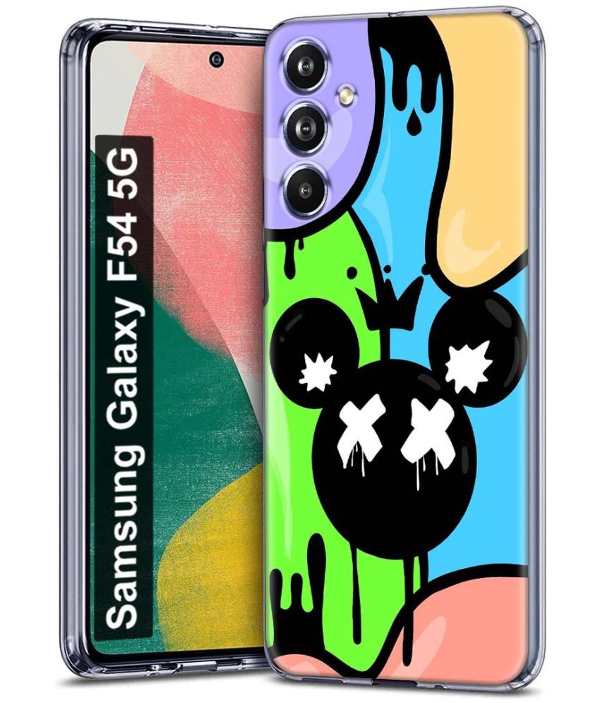     			Fashionury Multicolor Printed Back Cover Silicon Compatible For Samsung Galaxy F54 5G ( Pack of 1 )