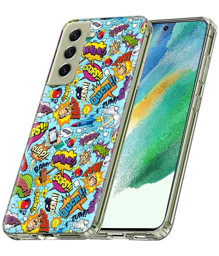     			Fashionury Multicolor Printed Back Cover Silicon Compatible For Samsung Galaxy S21 FE ( Pack of 1 )