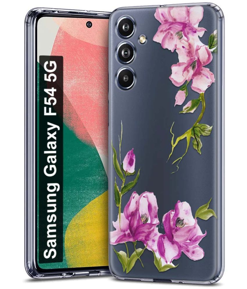     			Fashionury Multicolor Printed Back Cover Silicon Compatible For Samsung Galaxy F54 5G ( Pack of 1 )