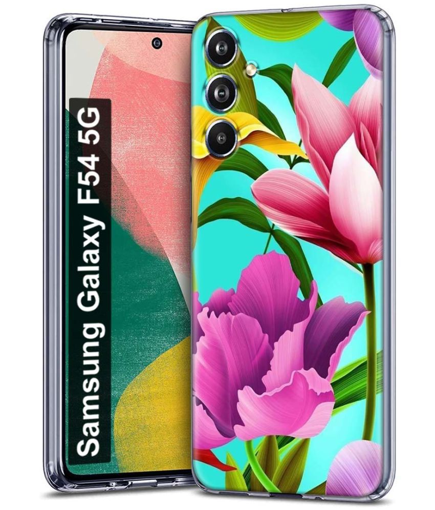     			Fashionury Multicolor Printed Back Cover Silicon Compatible For Samsung Galaxy F54 5G ( Pack of 1 )