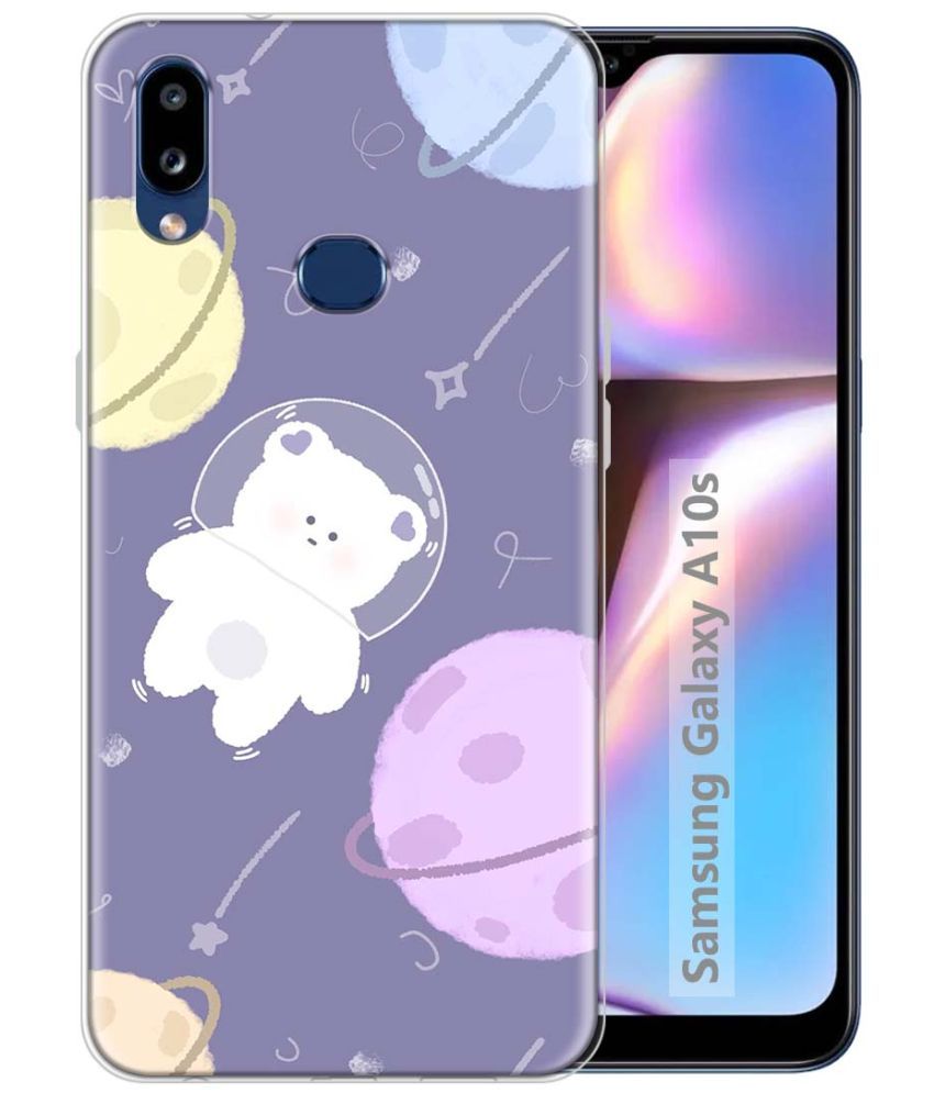     			Fashionury Multicolor Printed Back Cover Silicon Compatible For Samsung Galaxy A10s ( Pack of 1 )