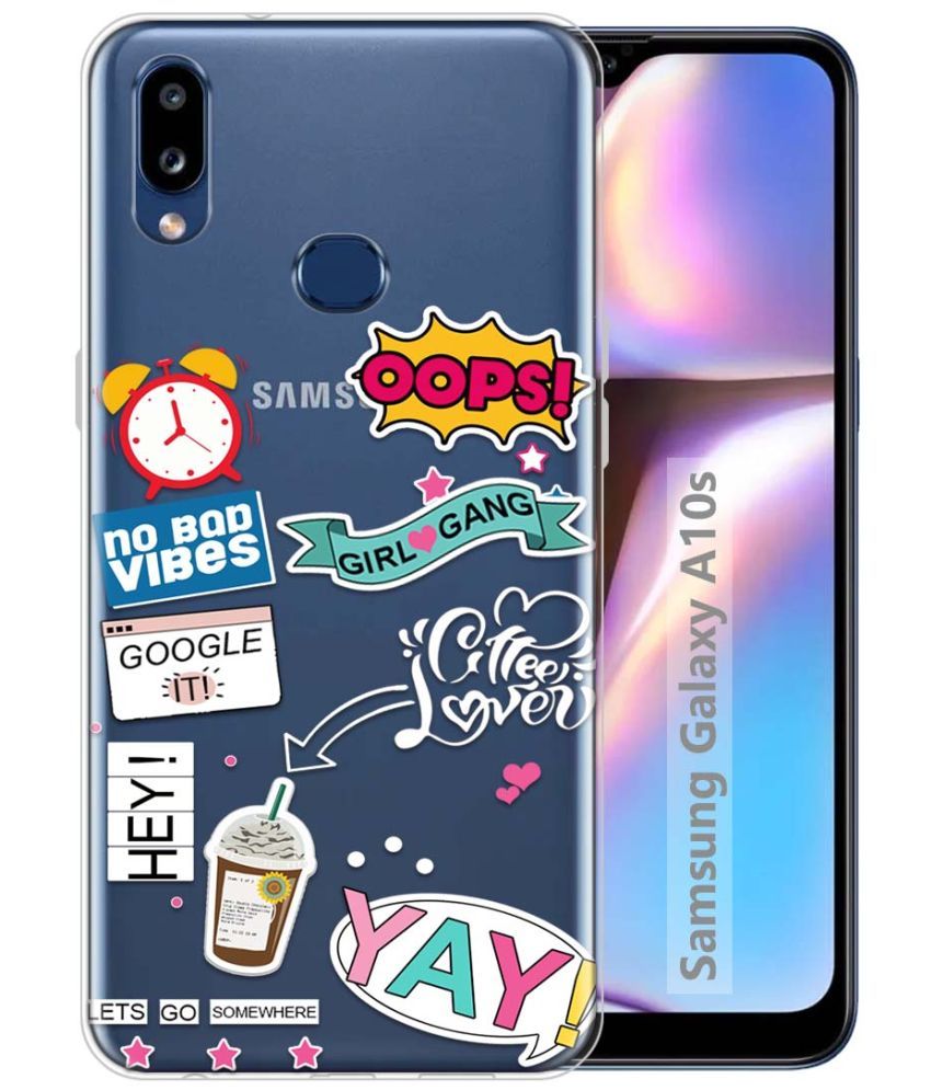     			Fashionury Multicolor Printed Back Cover Silicon Compatible For Samsung Galaxy A10s ( Pack of 1 )