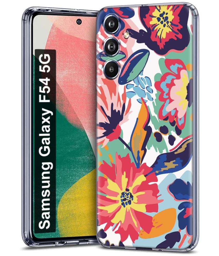     			Fashionury Multicolor Printed Back Cover Silicon Compatible For Samsung Galaxy F54 5G ( Pack of 1 )