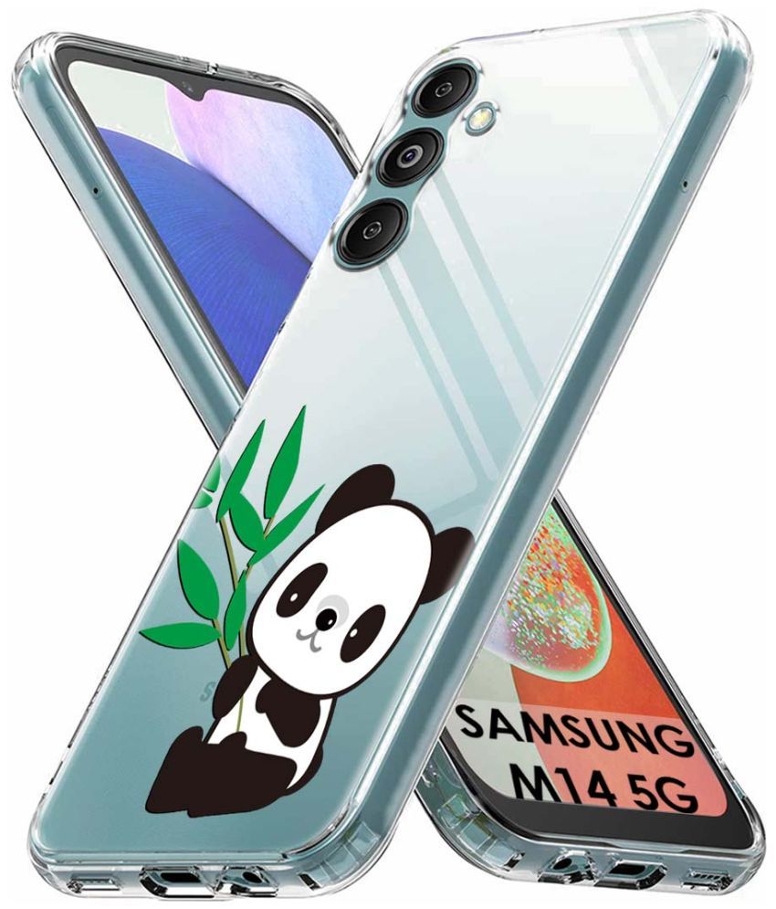     			Fashionury Multicolor Printed Back Cover Silicon Compatible For Samsung Galaxy M14 5G ( Pack of 1 )