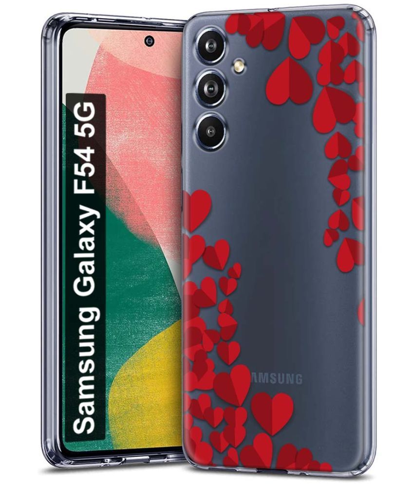     			Fashionury Multicolor Printed Back Cover Silicon Compatible For Samsung Galaxy F54 5G ( Pack of 1 )