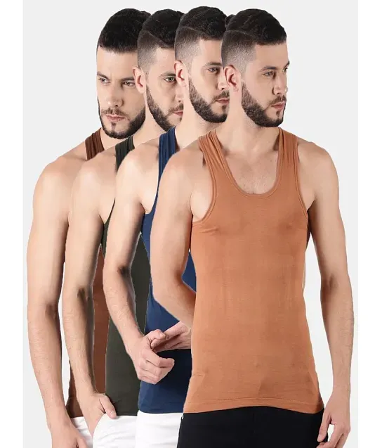 RUPA JON MEN VEST (PACK OF 4)