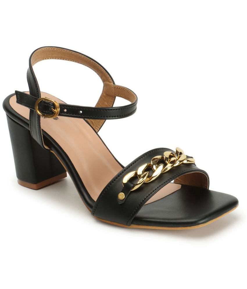     			Denill Black Women's Sandal Heels