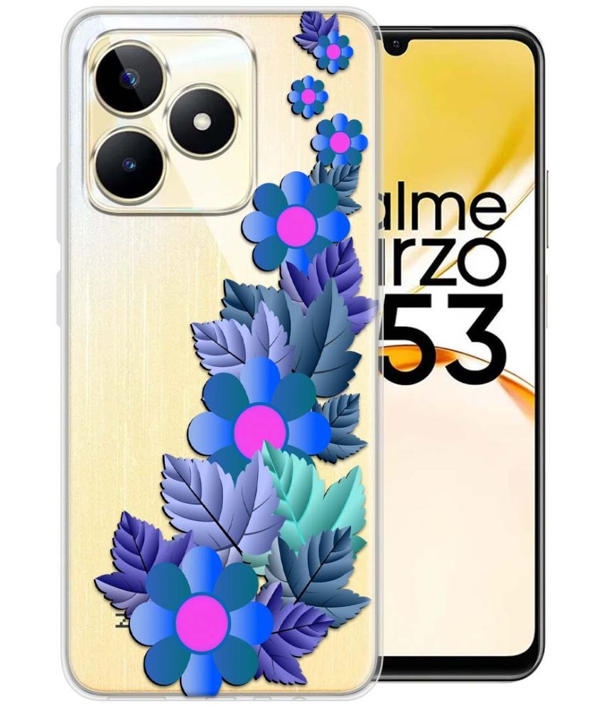     			Fashionury Multicolor Printed Back Cover Silicon Compatible For Realme Narzo N53 ( Pack of 1 )