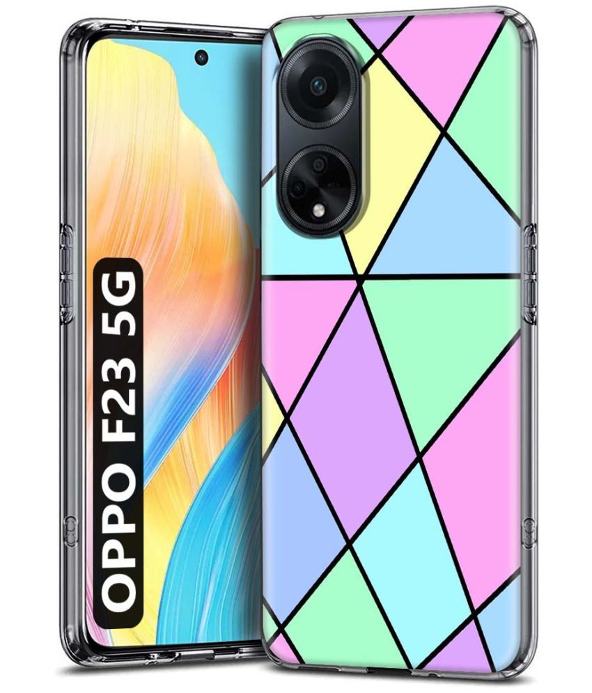     			Fashionury Multicolor Printed Back Cover Silicon Compatible For Oppo F23 5G ( Pack of 1 )