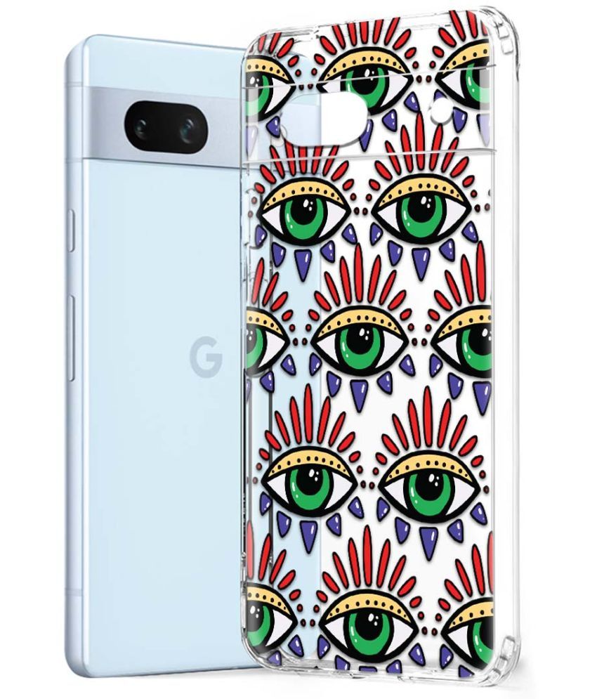     			Fashionury Multicolor Printed Back Cover Silicon Compatible For Google Pixel 7A ( Pack of 1 )