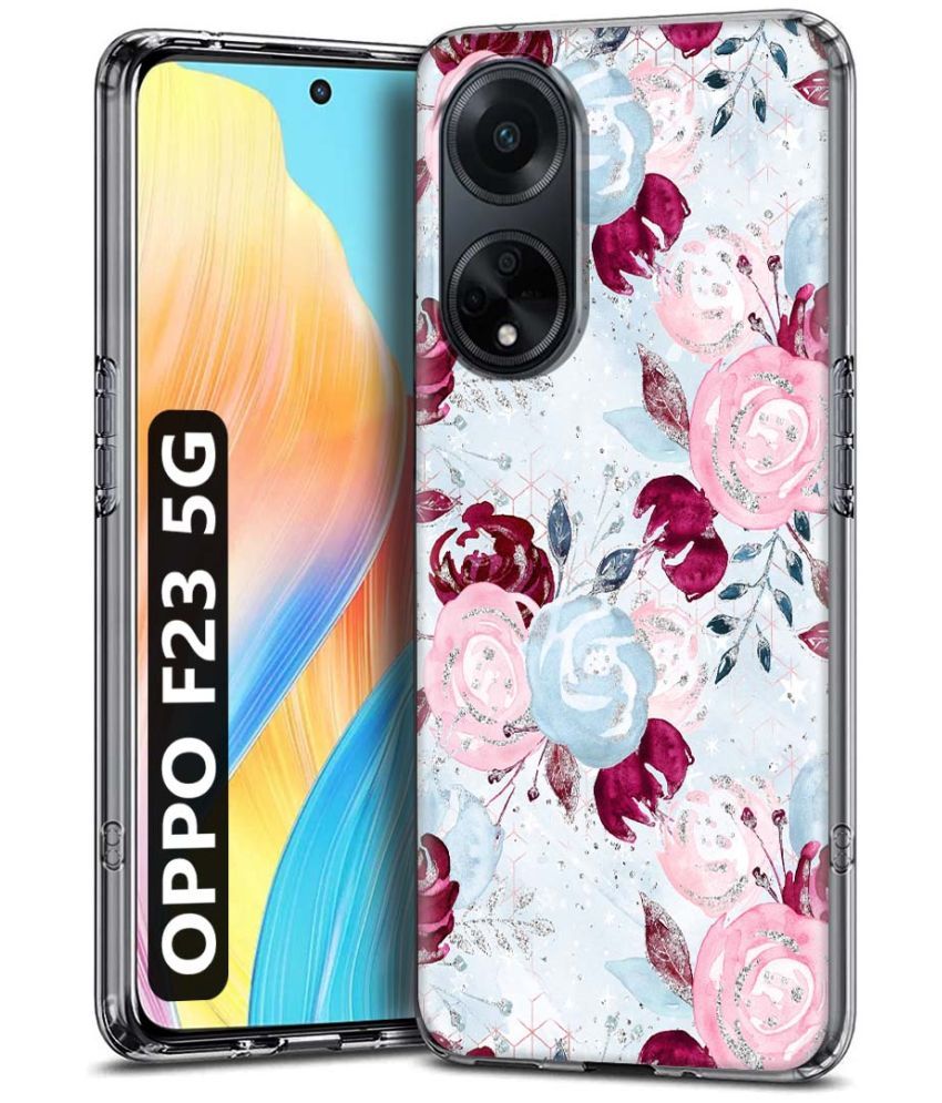     			Fashionury Multicolor Printed Back Cover Silicon Compatible For Oppo F23 5G ( Pack of 1 )