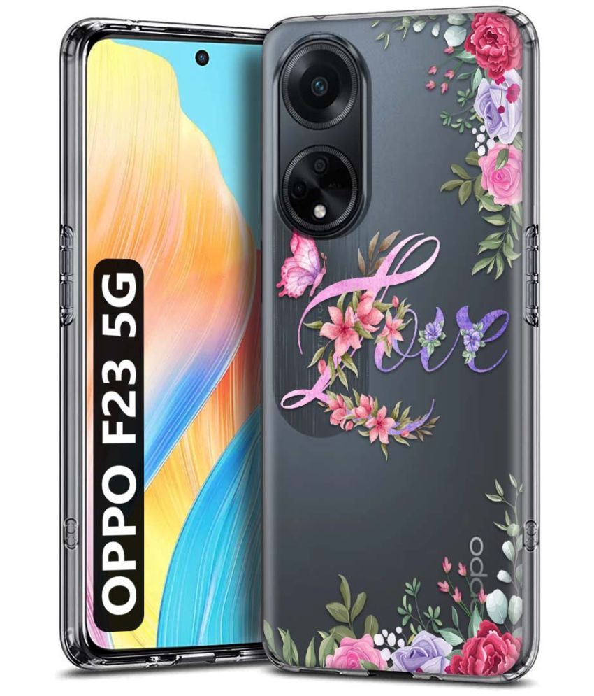     			Fashionury Multicolor Printed Back Cover Silicon Compatible For Oppo F23 5G ( Pack of 1 )