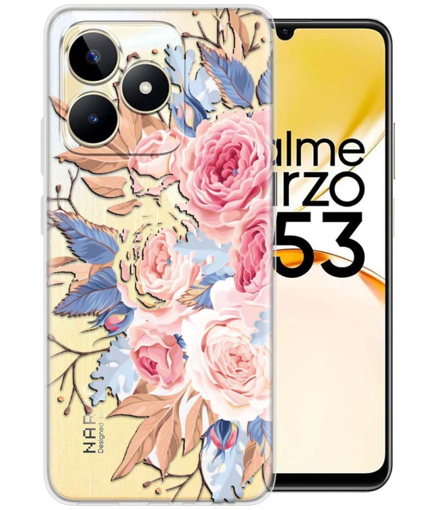     			Fashionury Multicolor Printed Back Cover Silicon Compatible For Realme Narzo N53 ( Pack of 1 )