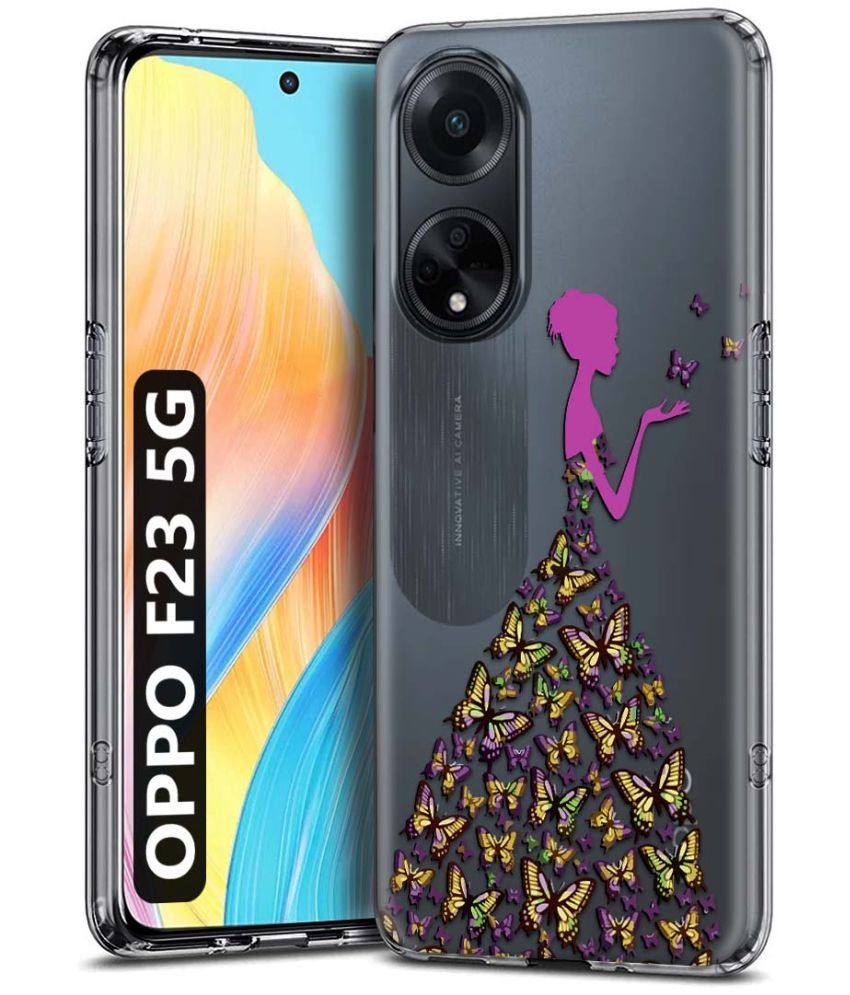     			Fashionury Multicolor Printed Back Cover Silicon Compatible For Oppo F23 5G ( Pack of 1 )